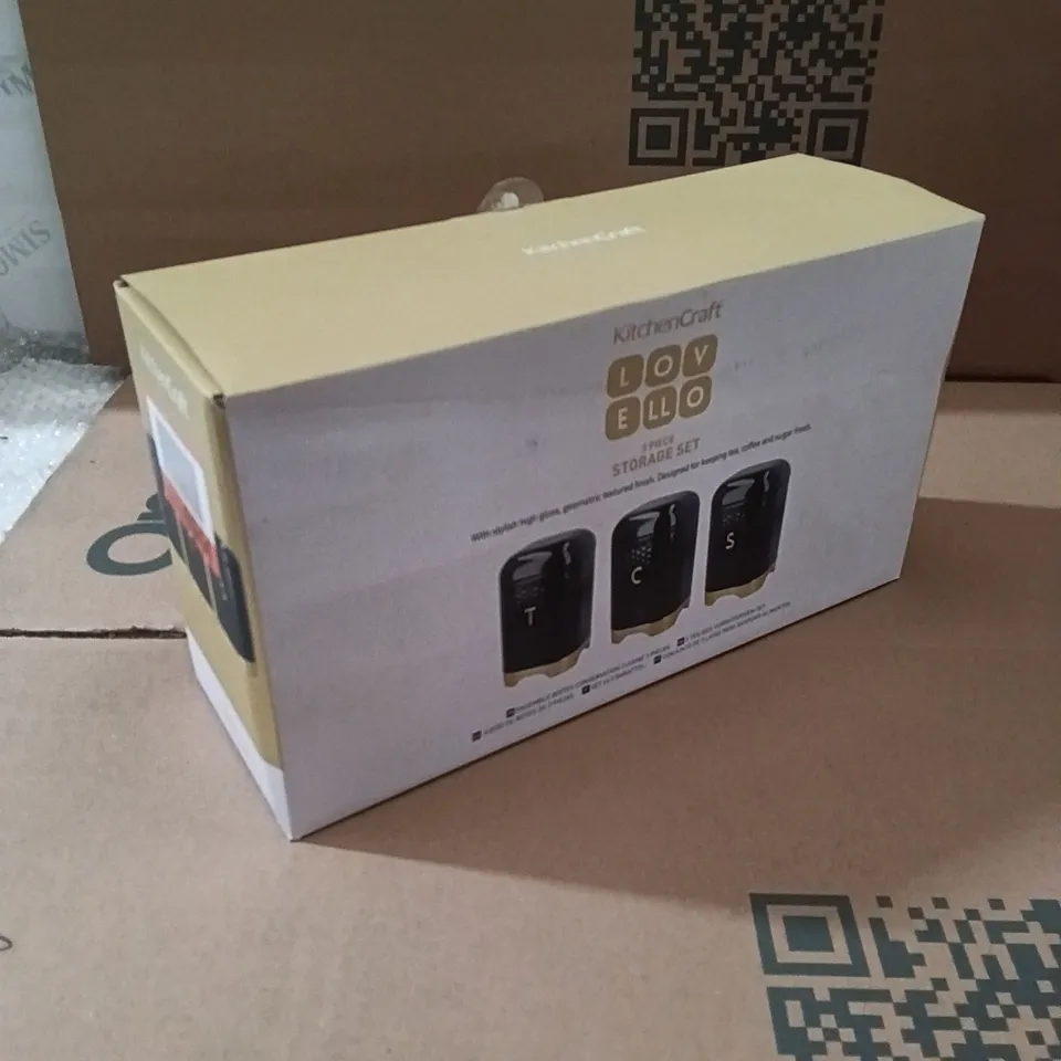 BOXED KITCHENCRAFT LOVELLO 3 PIECE STORAGE SET