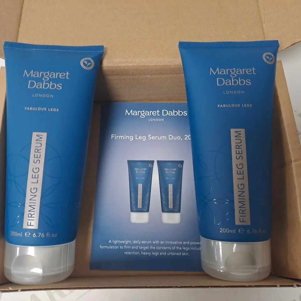 LOT OF 2 MARGARET DABS 200ML FIRMING LEG SERUMS