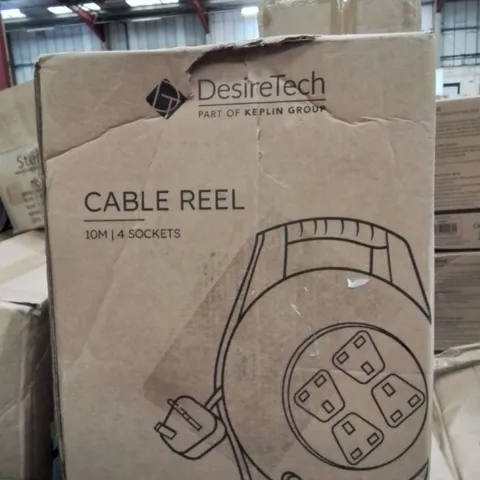 DESIRETECH 10m 4 SOCKET CABLE REEL 