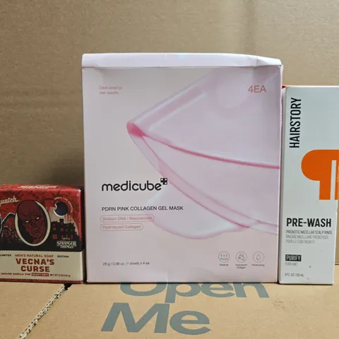 APPROXIMATELY 10 ASSORTED COSMETIC ITEMS TO INCLUDE DR SQUATCH, HAIRSTORY, ETC - COLLECTION ONLY