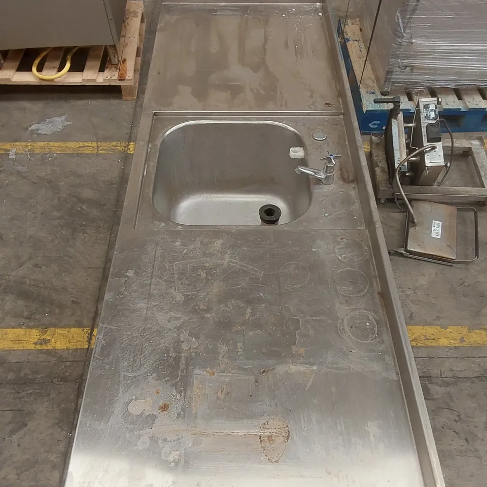 STAINLESS STEEL SINGLE BOWL SINK UNIT