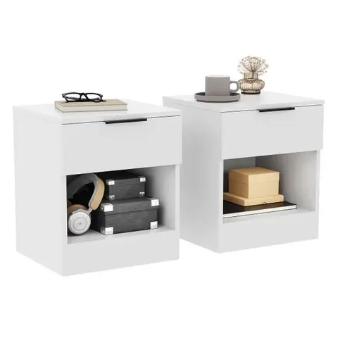TREGA 1 DRAWER BEDSIDE CHEST SET OF 2