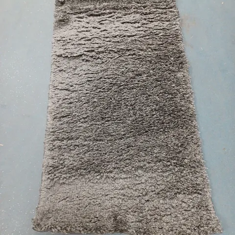 MARKHOR DREAM SHAGGY RUG IN GREY (60X110CM) - COLLECTION ONLY