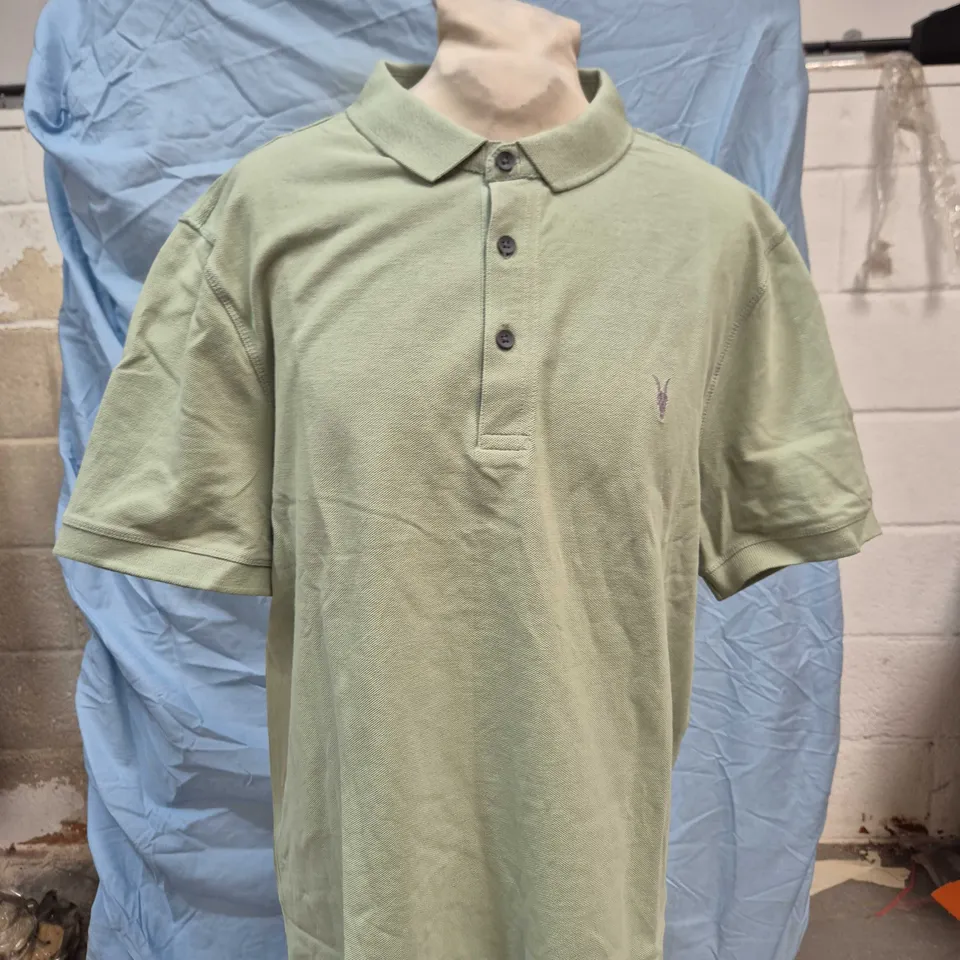ALLSAINTS POLO SHIRT – LARGE, SLIM FIT, 100% ORGANIC COTTON, MADE IN TURKEY