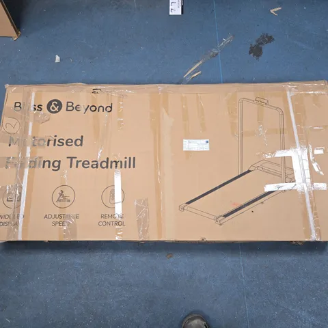BOXED BLISS & BEYOND MOTORISED FOLDING TREADMILL