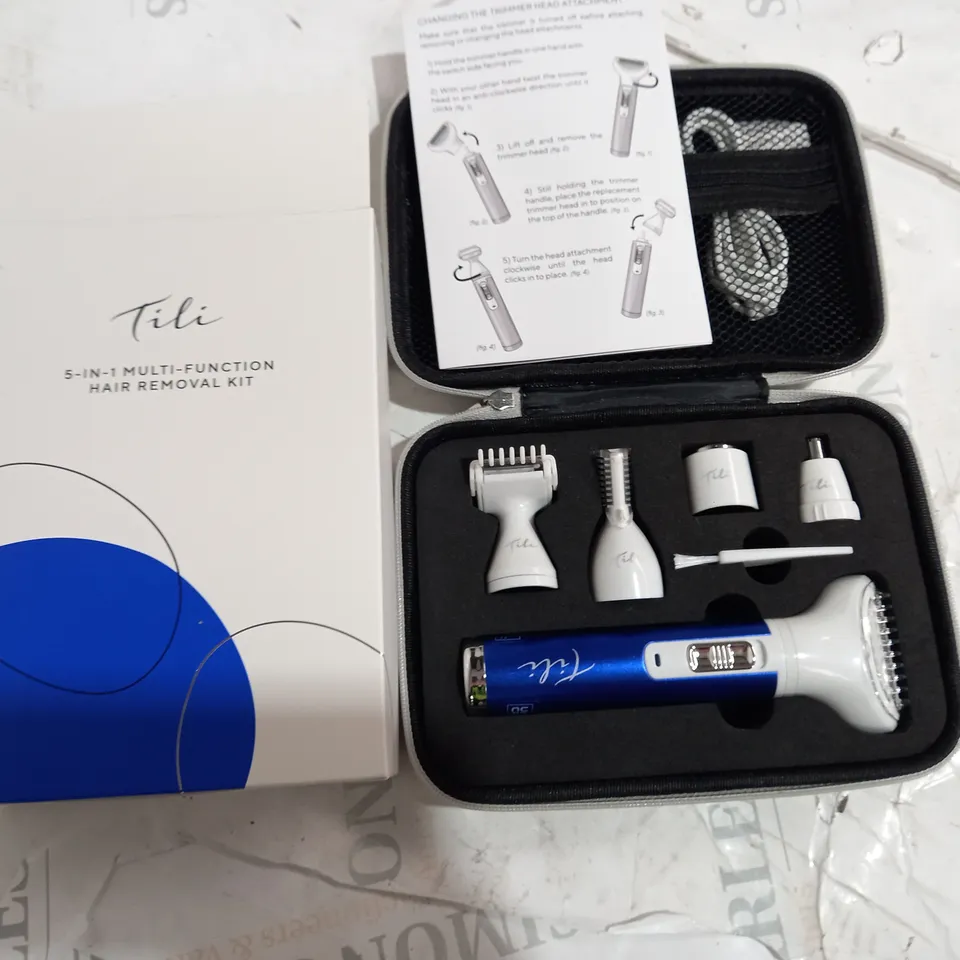 TILI 5-IN-1 MULTI-FUNCTION HAIR REMOVAL KIT - NAVY