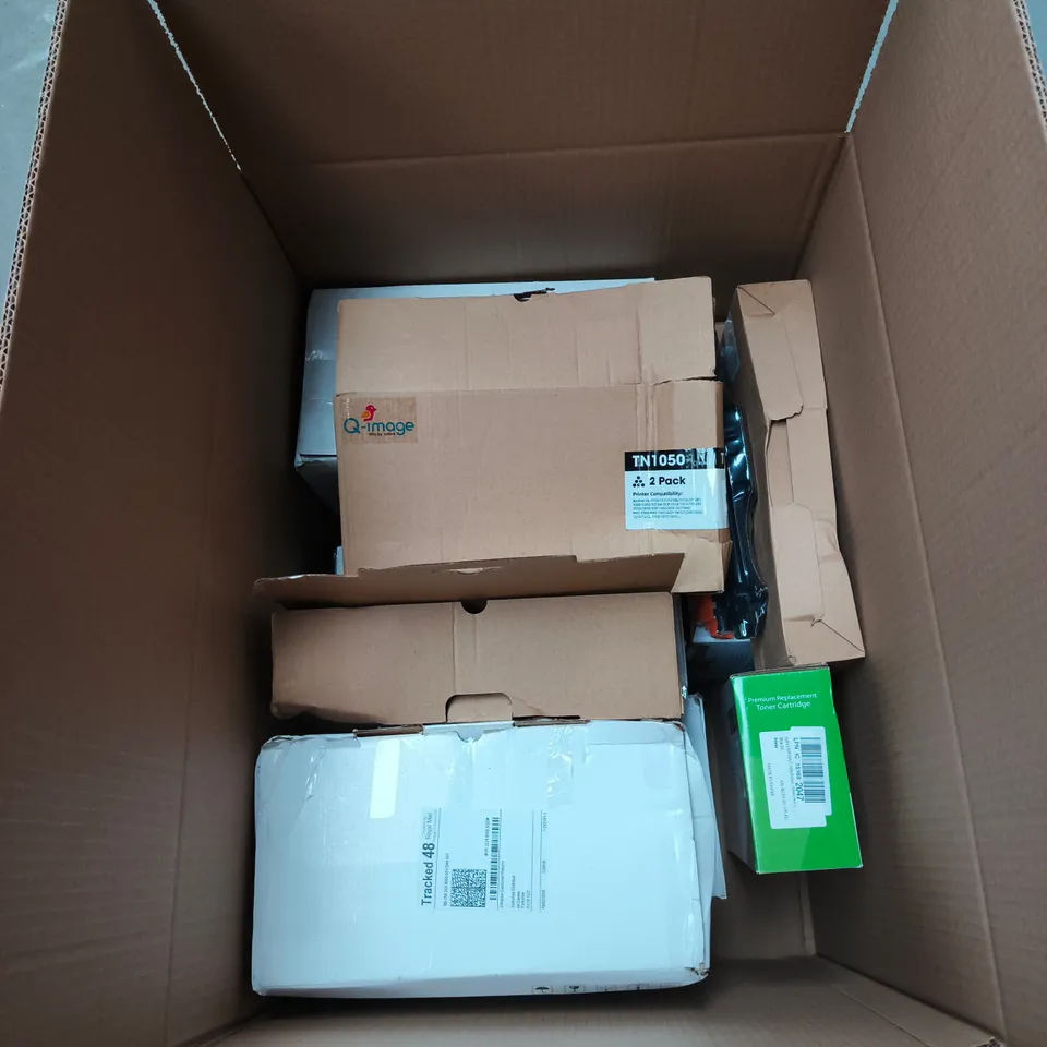 BOX OF APPROXIMATELY 10 ASSORTED PRINTER CARTRIDGE PRODUCTS