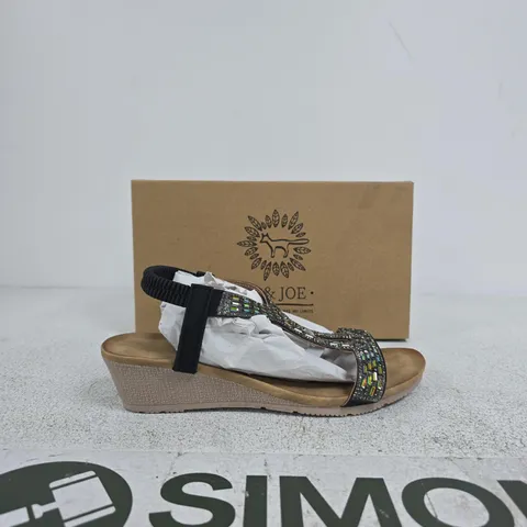 JO & JOE CAPE VERDE SANDALS – BLACK, UK SIZE 6