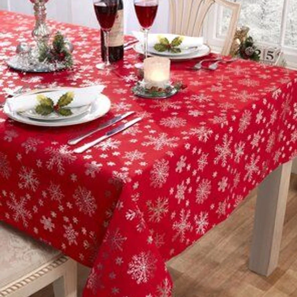 ABINGTON SNOWFLAKE TABLECLOTH 160CM × 160CM 