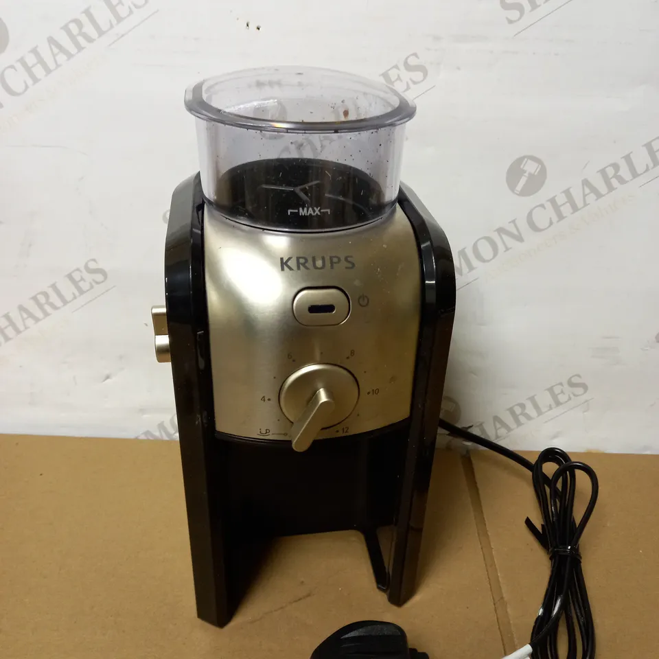 KRUPS EXPERT BURR GRINDER FOR COFFEE BEANS