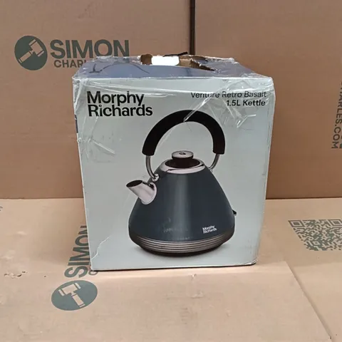 BOXED MORPHY RICHARDS VENTURE RETRO 100335 TRADITIONAL KETTLE - BASALT