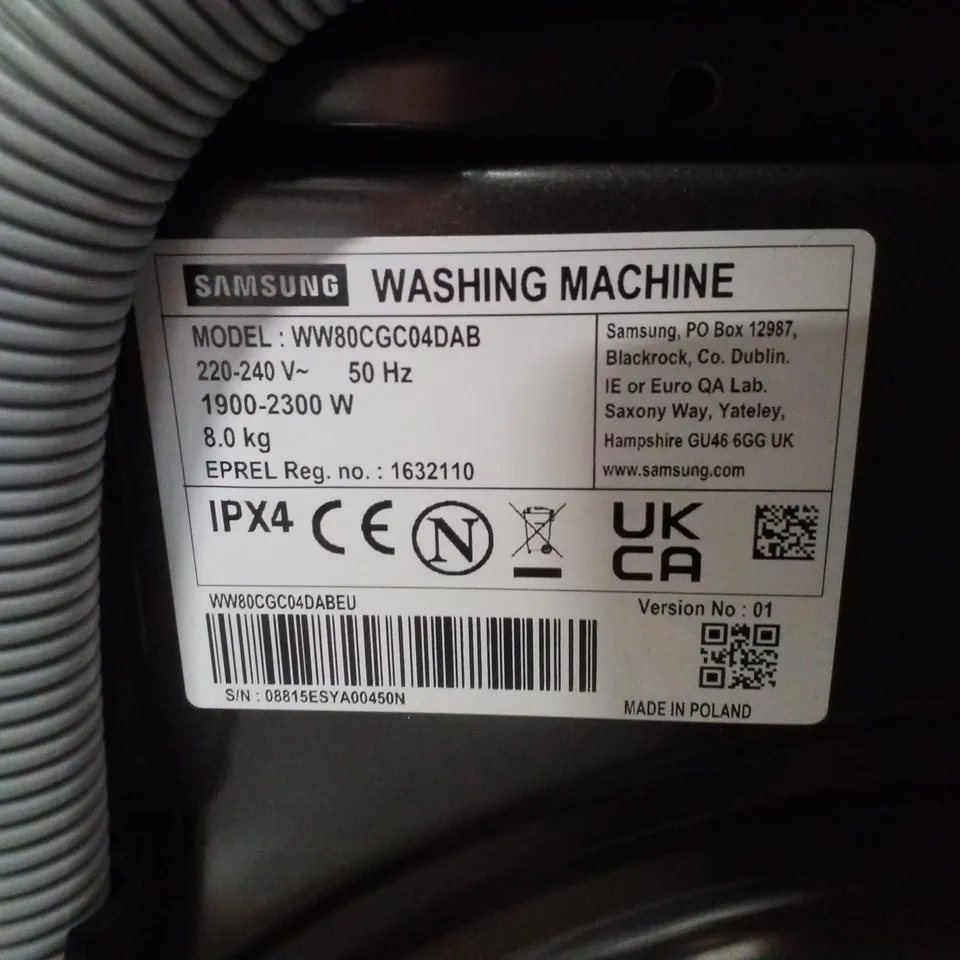 SAMSUNG SERIES 5 SMART LOAD WASHING MACHINE IN BLACK