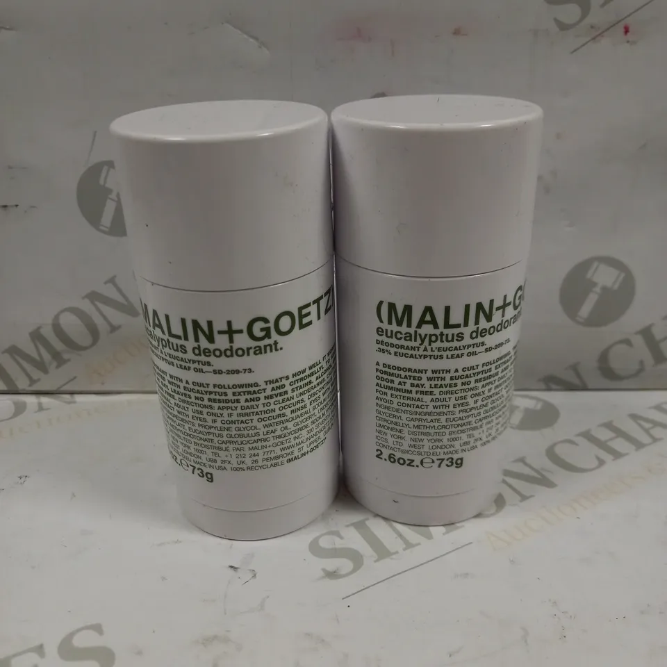 (MALIN+GOETZ) EUCALYPTUS DEODORANT - 2 X 73G