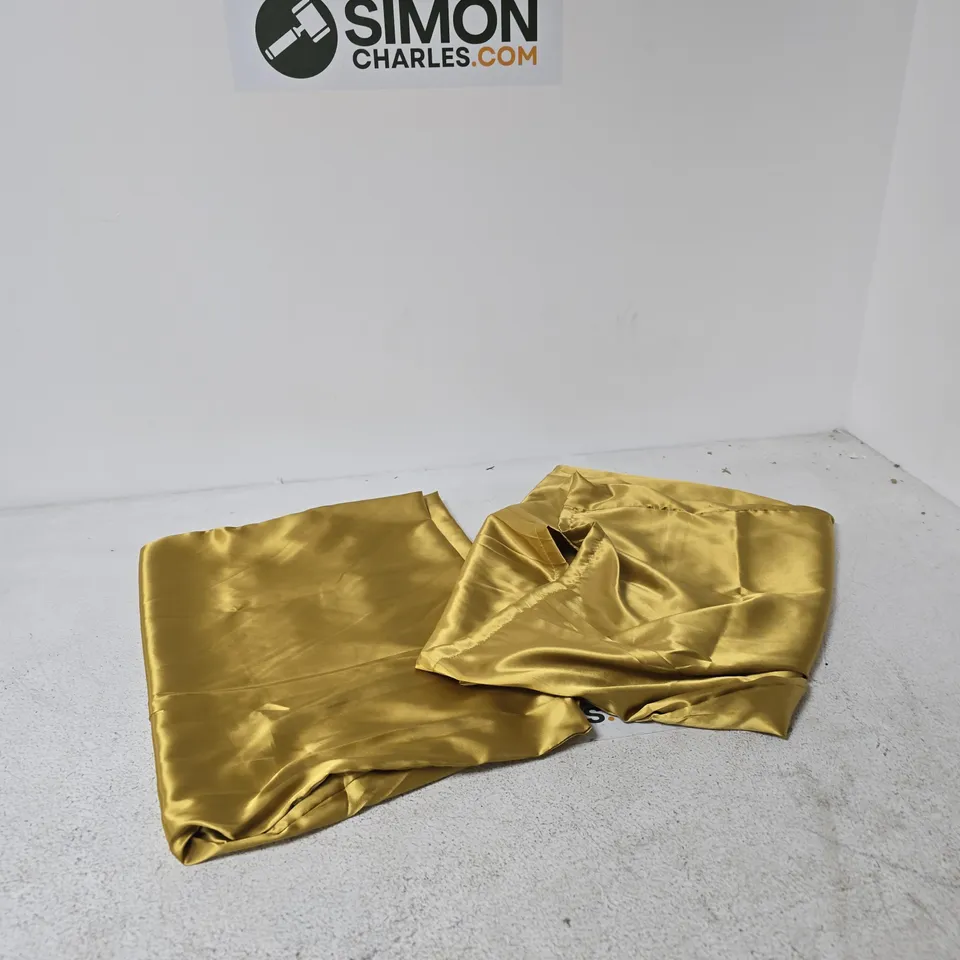 GOLD SATIN PILLOWCASE, 50 X 75 CM (DULL GOLD)
