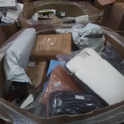 PALLET CONTAINING LARGE QUANTITY OF SOFT ITEMS TO INCLUDE, MEMORY FOAM NECK PILLOWS, SOFTTOUCH SEAT CUSHIONS, ULTRASOFT PILLOWS ETC