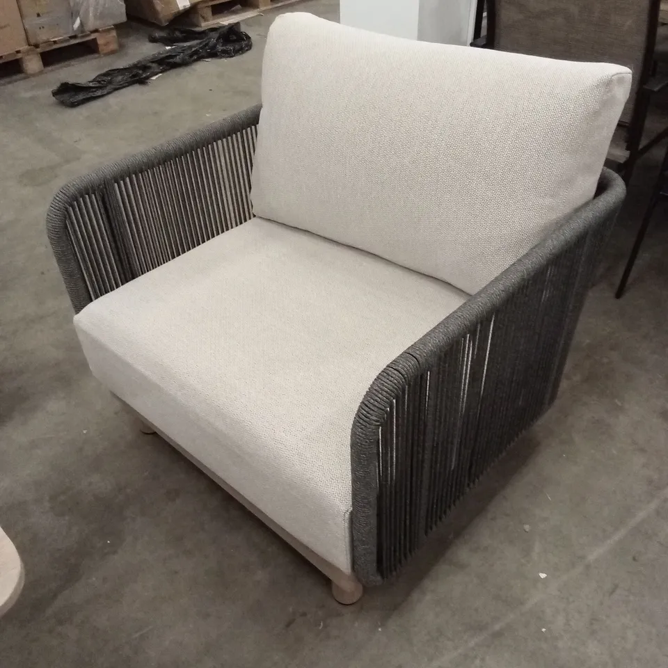 BUXTON ROPE WEAVE SOFA SET WITH COFFEE TABLE