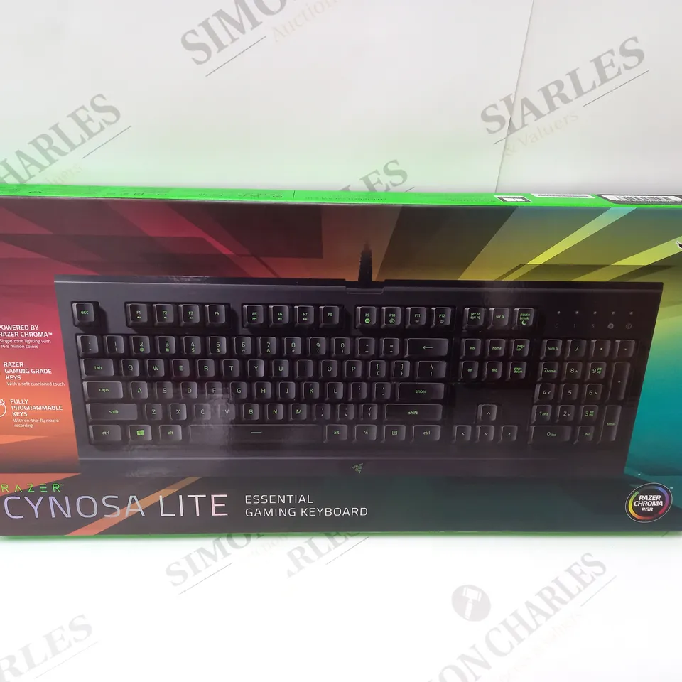 BRAND NEW BOXED RAZER CYNOSA LITE ESSENTIAL GAMING KEYBOARD