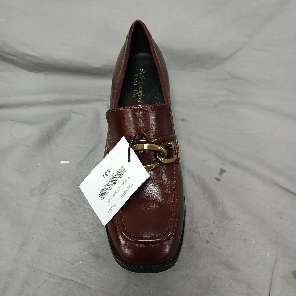 RUTH LANGSFORD EU SIZE 40 BURGUNDY LADIES SHOES. UNBOXED
