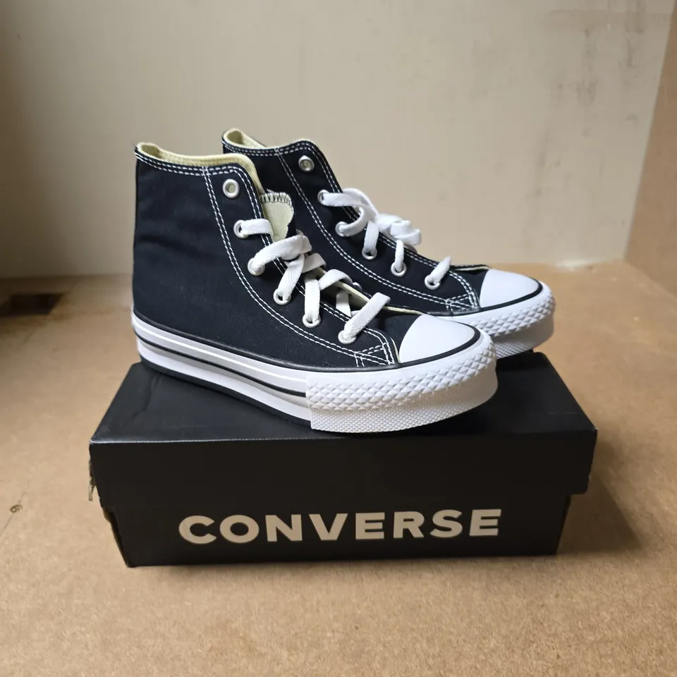 CONVERSE CHUCK TAYLOR ALL STAR HIGH-TOP SNEAKERS – BLACK, YOUTH 1.5