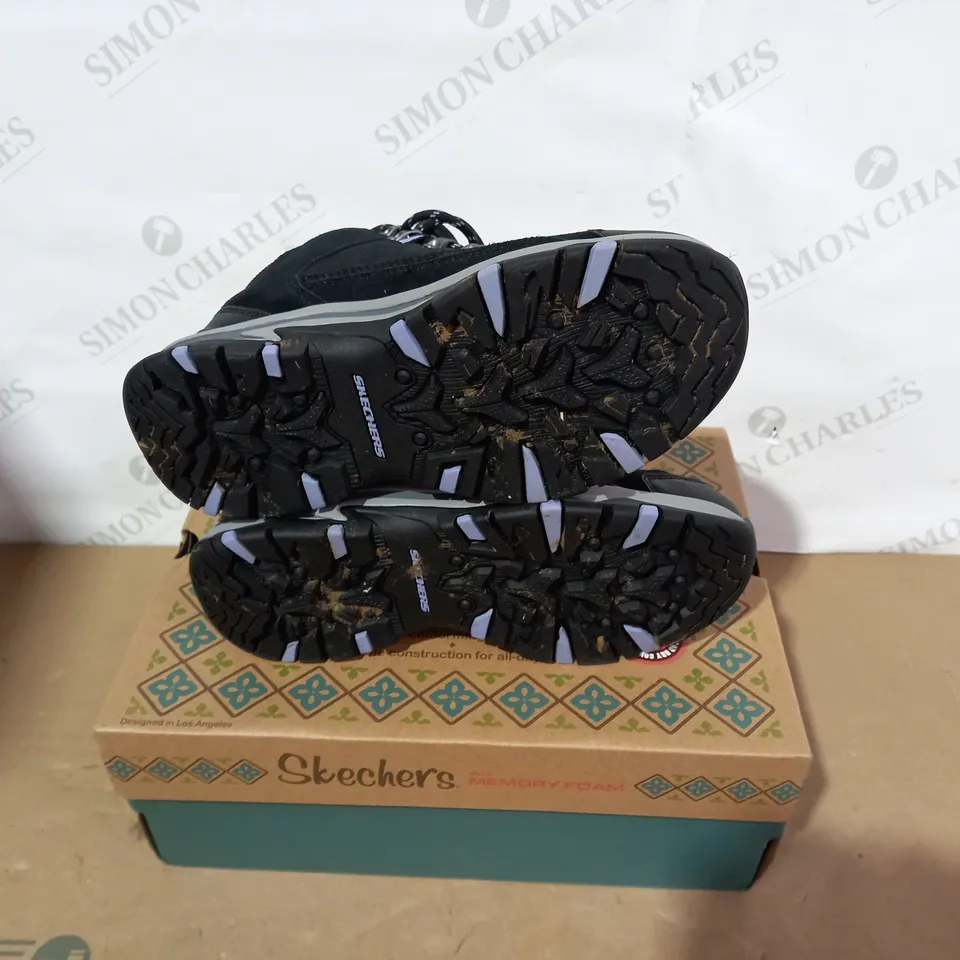 BOXED PAIR OF SKECHERS - SIZE 3