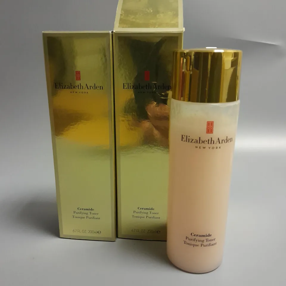 LOT OF 2 ELIZABETH ARDEN CERAMIDE 200ML PURIFYING TONERS