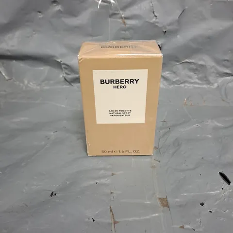 BOXED AND SEALED BURBERRY HERO EAU DE TOILETTE 50ML