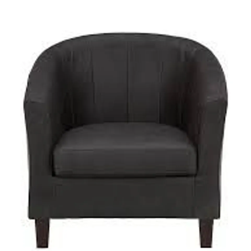 MAJESTIC FAUX LEATHER TUB CHAIR - COLLECTION ONLY  RRP £189