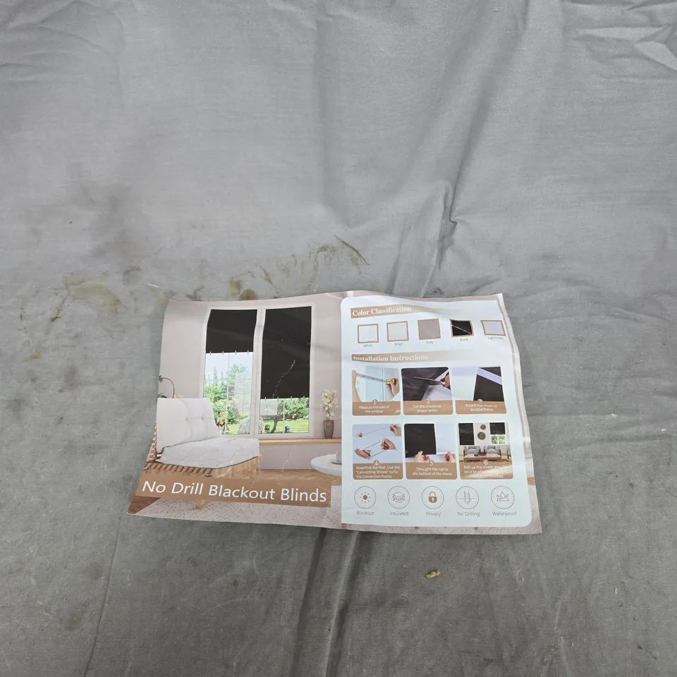 NO DRILL BLACKOUT BLINDS KIT – WINDOW BLIND SYSTEM 