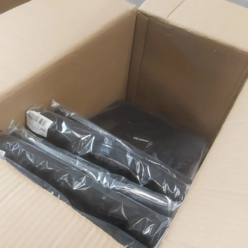 BOX CONTAINING APPROXIMATELY 10x BRAND NEW SIMPLY BE BLACK EMBELLISHED WIDE LEG JEANS - SIZE 14
