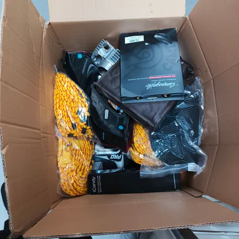 BOX OF APPROXIMATELY 15 ASSORTED ITEMS TO INCLUDE: TFT LCD COLOUR MONITOR 