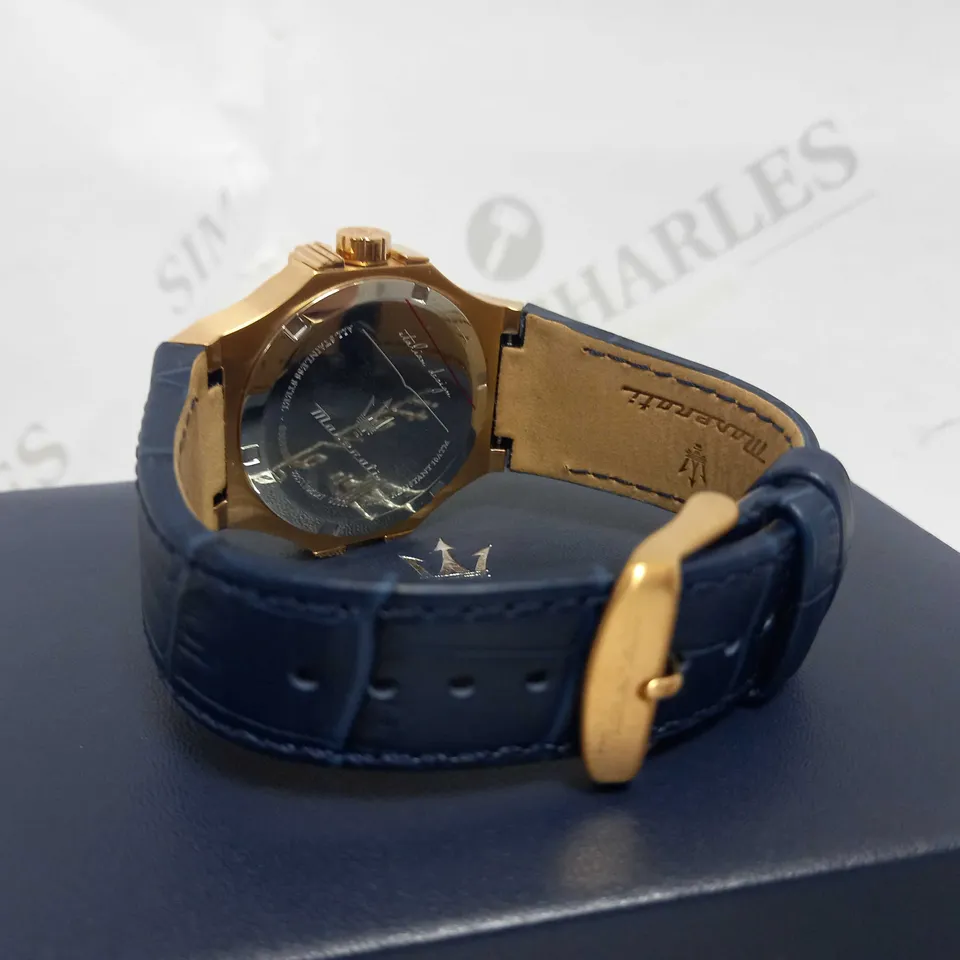 MASERATI POTENZA MENS LEATHER WATCH RRP £239
