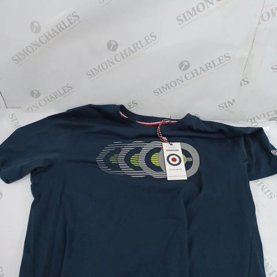 BOX OF APPROXIMATELY 5 ASSORTED LAMBRETTA T-SHIRTS IN VARIOUS STYLES & SIZES 