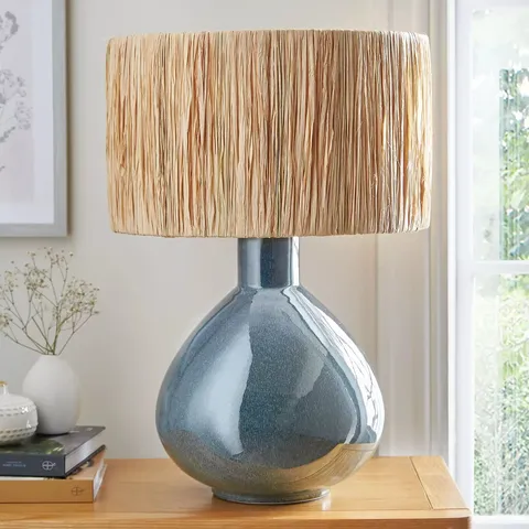 BOXED REACTIVE GLAZE TABLE LAMP