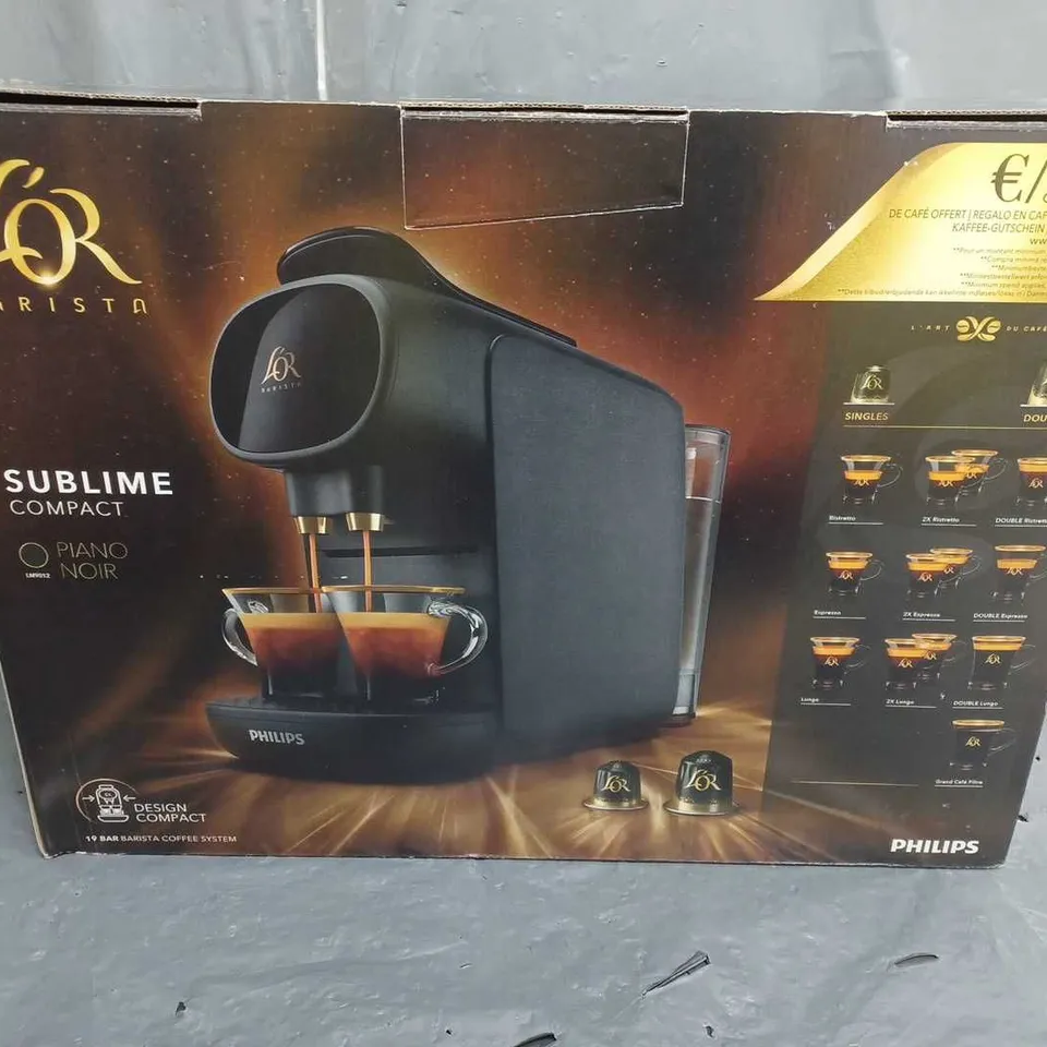 BOXED PHILIPS LOR BARISTA COFFEE MACHINE  RRP £104