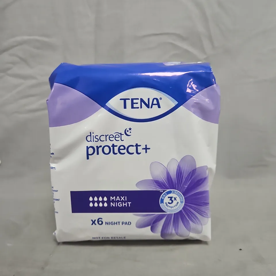 TENA DISCREET PROTECT+ MAXI NIGHT PADS – X8 PACKS