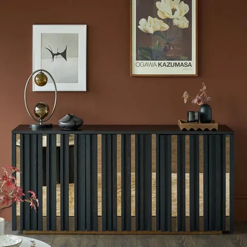 BOXED DANETTI HOLLAND BLACK ASH SIDEBOARD