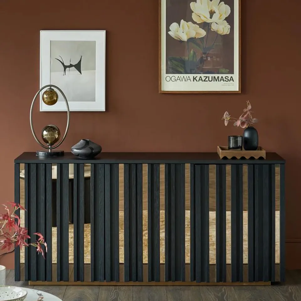 BOXED DANETTI HOLLAND BLACK ASH SIDEBOARD
