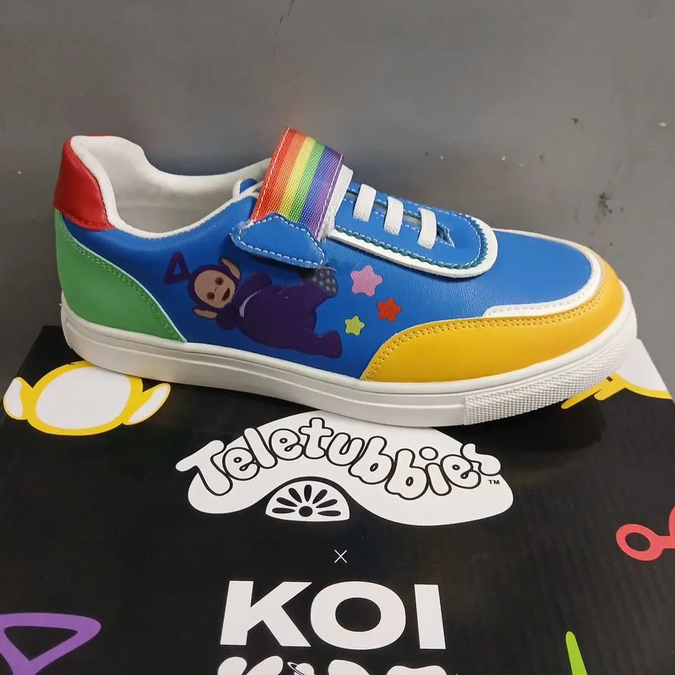 BOXED TELETUBBIES X KOI TELETUBBYLAND KIZ TRAINERS MULTI SIZE 2