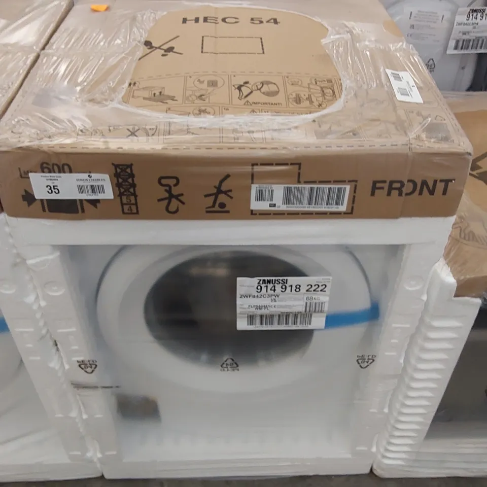 ZANUSSI ZWF842C3PW WASHING MACHINE, 8KG, 1400 SPIN, WHITE, C RATED