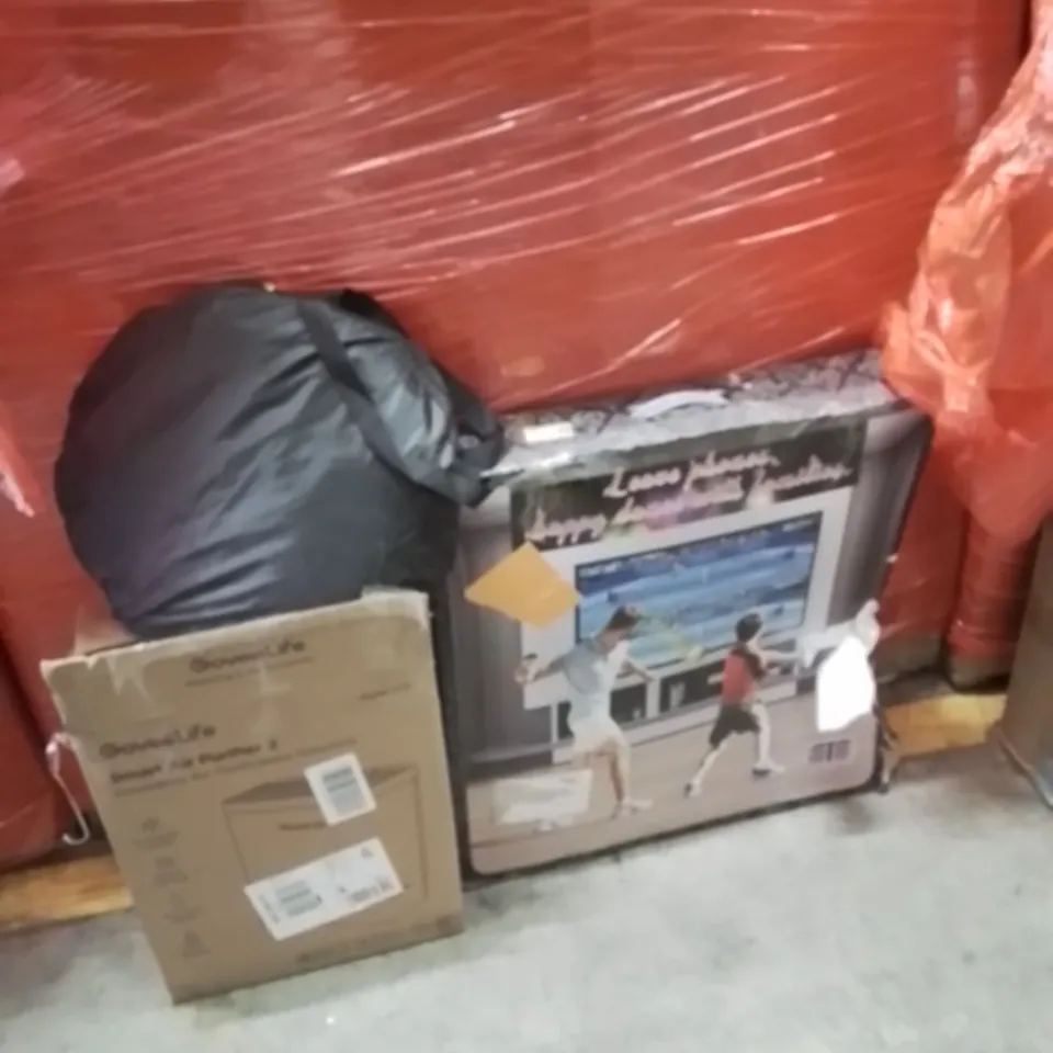 PALLET OF ASSORTED HOUSEHOLD GOODS AND PRODUCTS TO INCLUDE;DANCE MAT,AIR PURIFIER,POPUP TENT 
