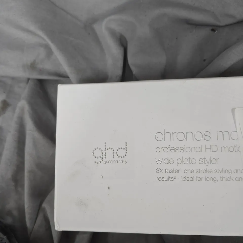 GHD CHRONOS MAX WIDE PLATE HAIR STYLER – PINK, BOXED MISSING PARTS 