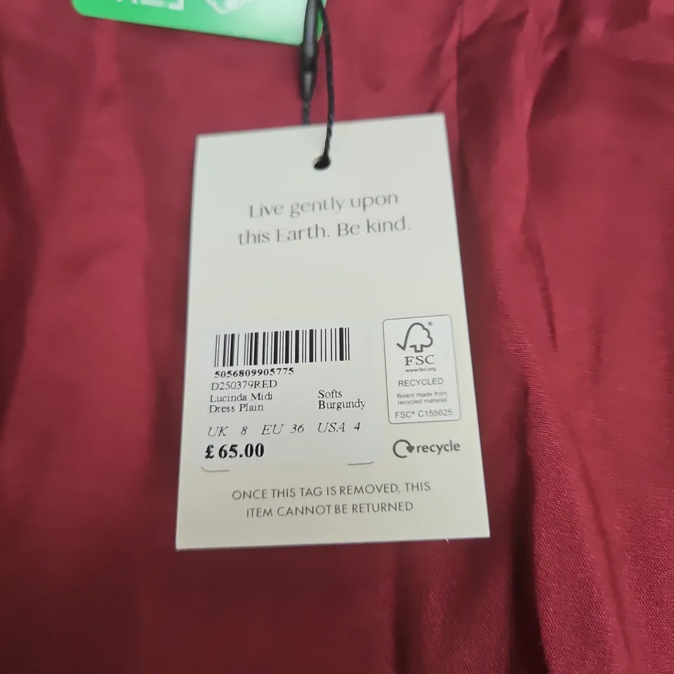 NOBODYS CHILD LUCINDA MIDI DRESS - SIZE 8