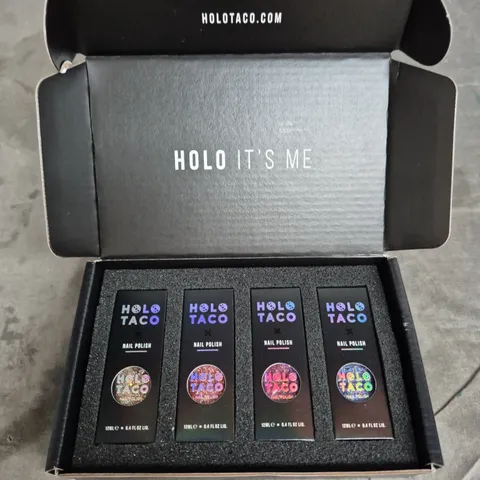 HOLO TACO 4 PIECE NAIL POLISH SET ASSORTED SHADES