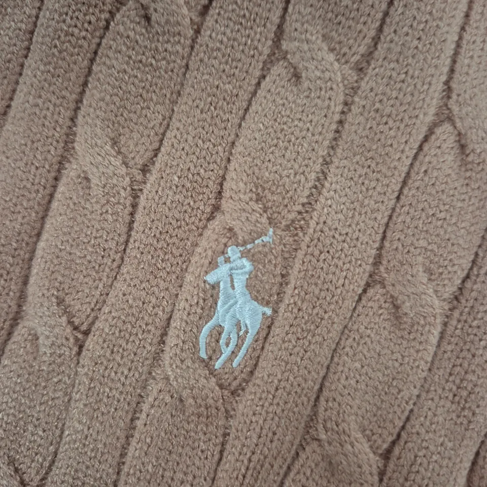 POLO RALPH LAUREN KNIT SWEATER – NUDE - SMALL