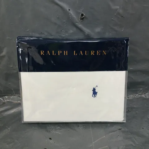 RALPH LAUREN CLASSIFICA PLAYER WHITE DUVET COVER - 240 X 220CM