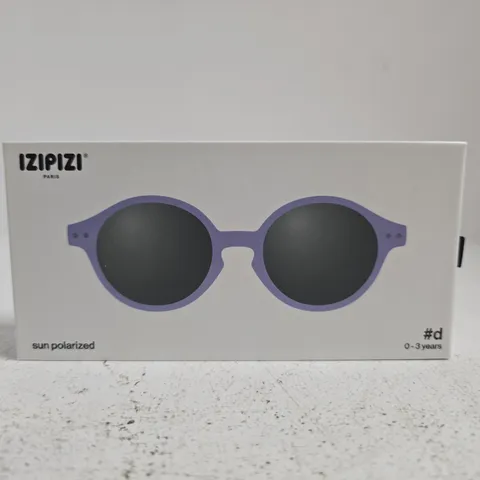 SUNGLASSES IZIPIZI SUN BABY #D MAUVE GREY POLARIZED 0-3 YEARS