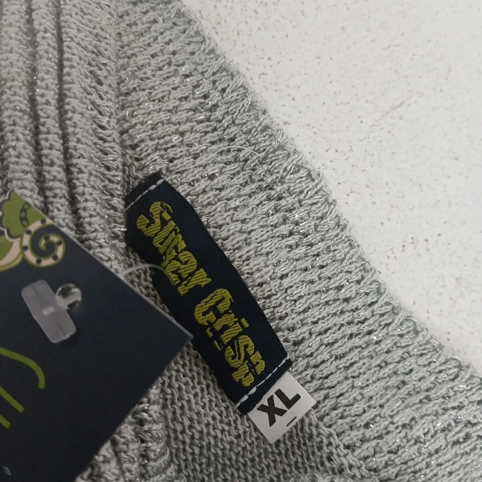 SUGAR CRISP GREY KNIT JUMPER – UK SIZE XL