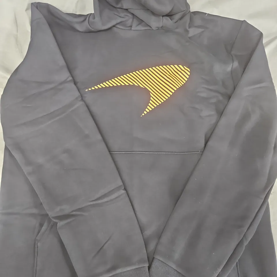 MCLAREN FORMULA ONE CORE DRIVER HOODIE IN BLACK/ORANGE - LANDO NORRIS SIZE LARGE