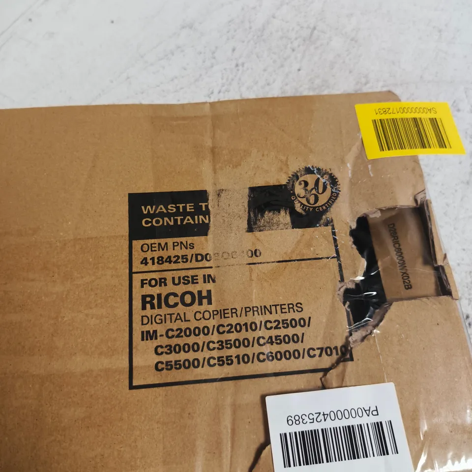 RICOH COPIER/PRINTER WASTE TONER CARTRIDGE (KATUN PERFORMANCE) – FOR RICOH IM-C2000/C2010/C2500/C3000/C3500/C4500/C5500/C5510/C6000/C7010