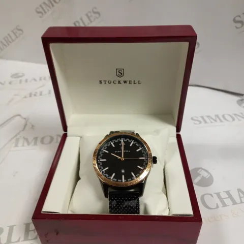 MENS STOCKWELL ST470 WATCH β LIMITED EDITION MOTOR SPORTS MODEL β DATE FEATURE - STAINLESS STEEL STRAP